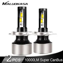 Buy 2PCS H7 H4 LED Headlight Bulbs Super Canbus 90W 10000LM/bulb TX Chip Hi-lo H8 H11 HB4 HB3 Headlight 12V 24V Car Light Styling Free Shipping