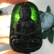 Мексиканский Tsuen Мьянма Богиня Милосердия Подвески Для мужчин и wo Для мужчин из Подвеска из воска виды натуральных yu грузовой yu кулоны с резиновыми полосками продается ювелирных