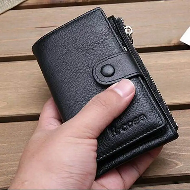 

High Quality Genuine Leather Key Wallet 2019 New Arrival Housekeeper Card Key Holders Coin Purses Holders Zipper A512