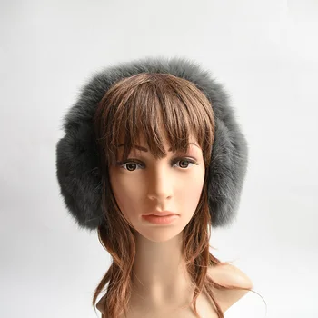 

New Style Winter Real Raccoon fur/fox fur Earmuffs For Women Warm Unisex Ear Muffs Winter Ear Cover Winter Ear Warmers