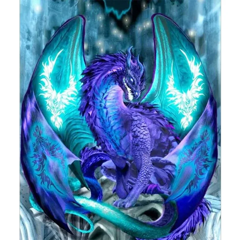 

5D DIY Diamond Animal Dinosaur Embroidery 3D Mosaic Cross Stitch Wall Sticker Home Decor