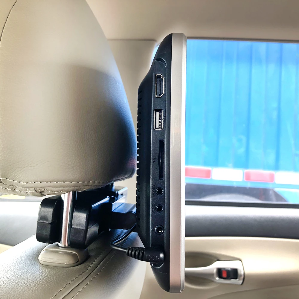 Автомобильный монитор для подголовника YAZH 10 1 дюйма DVD видео плеер USB/SD/HDMI/IR/FM TFT ЖК