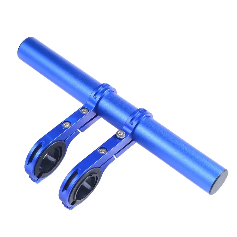 Алюминий Aolly карбоновая трубка держатель велосипеда фонарик Ручка Бар Аксессуары для велосипеда удлинитель кронштейн - Цвет: Синий