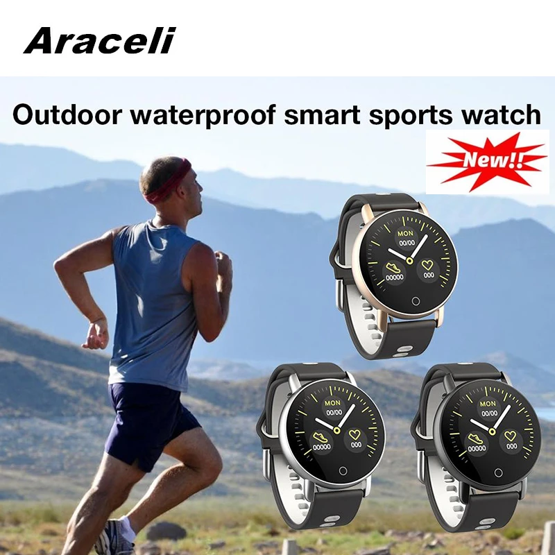 

2019 New PPG ECG Healthy Monitor Smart Watch Men Heart Rate Sleep Tracker Smartwatch Waterproof Smart Reminder Sport Smart Watch