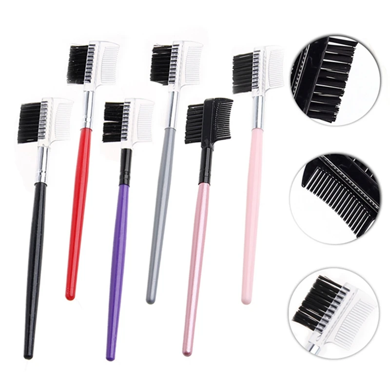 Professional 2 in 1 Lash Eyebrow Comb Brush Cosmetic Makeup Eyelash