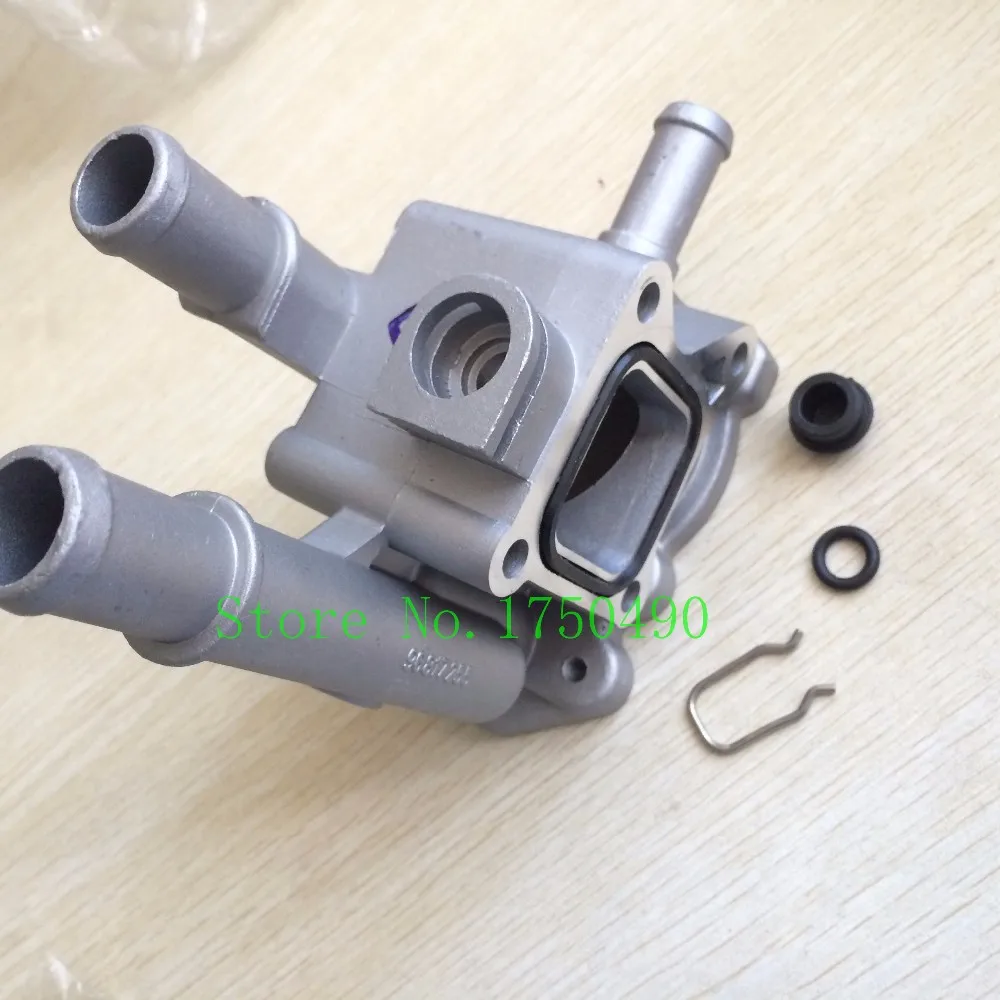 (2pcs/lot) Engine Coolant Aluminum Thermostat Housing Cover Shell Metal case for Chevrolet Cruze Epica Hideo 96817255;96984103