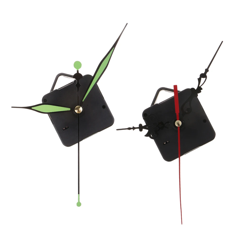4 Sets 2 Colors Quartz Wall Color Part Diy Wall Clock Movement Mechanism Battery Operated Repair Kit Tool