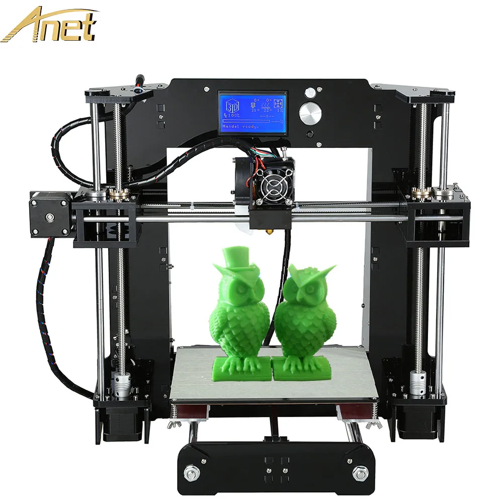  2016 Anet A6/Auto levelingA8/A8 High Quality Precision Reprap Prusa i3 DIY 3d Printer kit with Free filament  SD card and LCD 