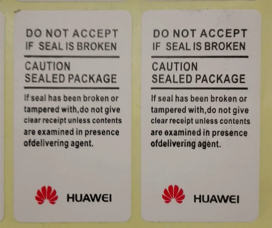 500 PCSmany advanced quality sticker huawei guarantee seal label stickers 4.5 x 2.5 cm free shipping