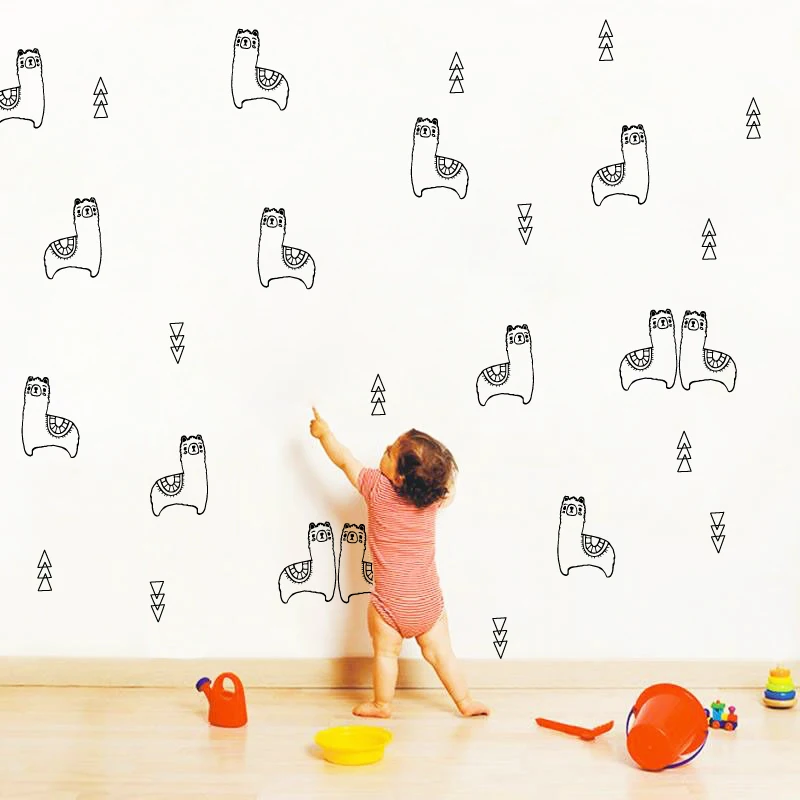 Llama Wall Decals Kids Room Decor