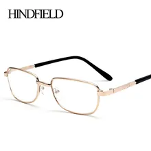 Hindfield 5 шт./лот сплав очки для чтения Женщины Мужчины линзами+ 100,+ 200,+ 300,+ 400 GD002