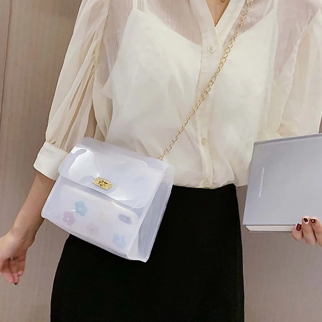 Однотонная сумка женская дизайнерская bolsa feminina женская сумка-мессенджер Женская сумочка на ремне Желейная сумка-мессенджер