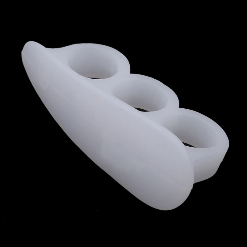 1 Pair Pad On The Toe Separators Silicone Finger Protector Toe Corrector Bunion Gel Guard Separator For Toes Feet Care Pedicure