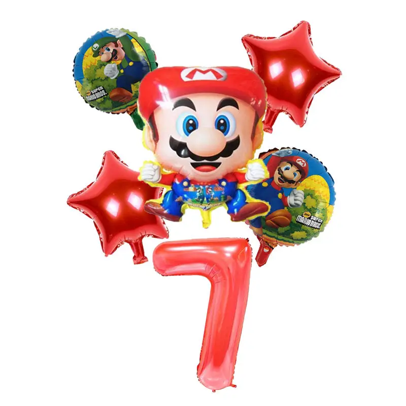 1 шт. 68*44 см Супер Марио воздушный шар вечерние Классические игрушки Марио Bros майларовые фольгированные шары супер герой день рождения шары для украшения - Цвет: 7