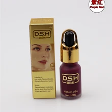 Фиолетовый Красный DSH импортный постоянный макияж Микро Пигмент ручной татуировки чернила косметика для бровь, карандаш для глаз, губы 10 мл