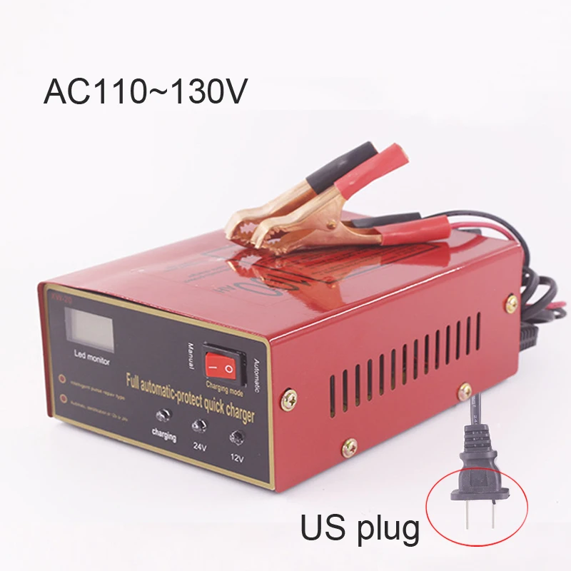 12 V/24 V 10A 6 105AH Универсальный Автомобильный Батарея Зарядное устройство