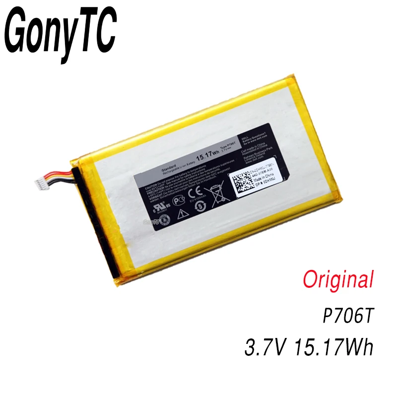 P706T аккумулятор для планшета для DELL Venue 7 3730 Venue 8 3830 T02D T01C T02D002 T02D001 0CJP38 02 pdjw 3,7 v 15.17wh - Цвет: Black