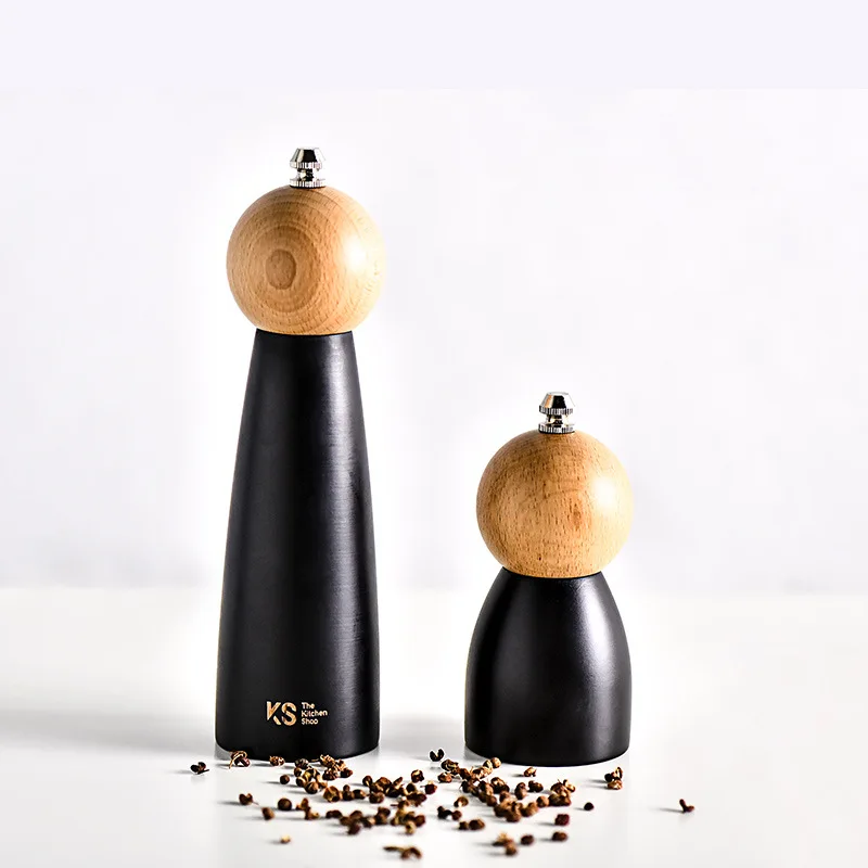 ModernstyleWoodenCeramiccoreSpiceNutGrinderHandGrindingBottleHomdeDecorationKitchenToolForSaltPepper