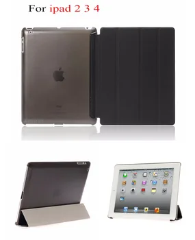 

For Apple iPad 2 3 4 Sleeping Wakup Ultral Slim pu Leather Smart stand Cover Case For iPad 4 / 3 / 2