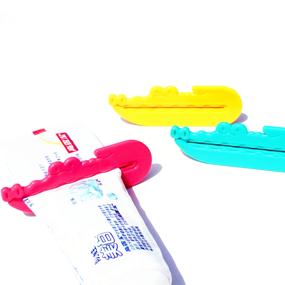 

3PCS Creative Crocodile Toothpaste Squeezer Tooth Paste Cleanser Extruder Clamps Toothpaste Dispenser Toothpaste Clip Bathroom