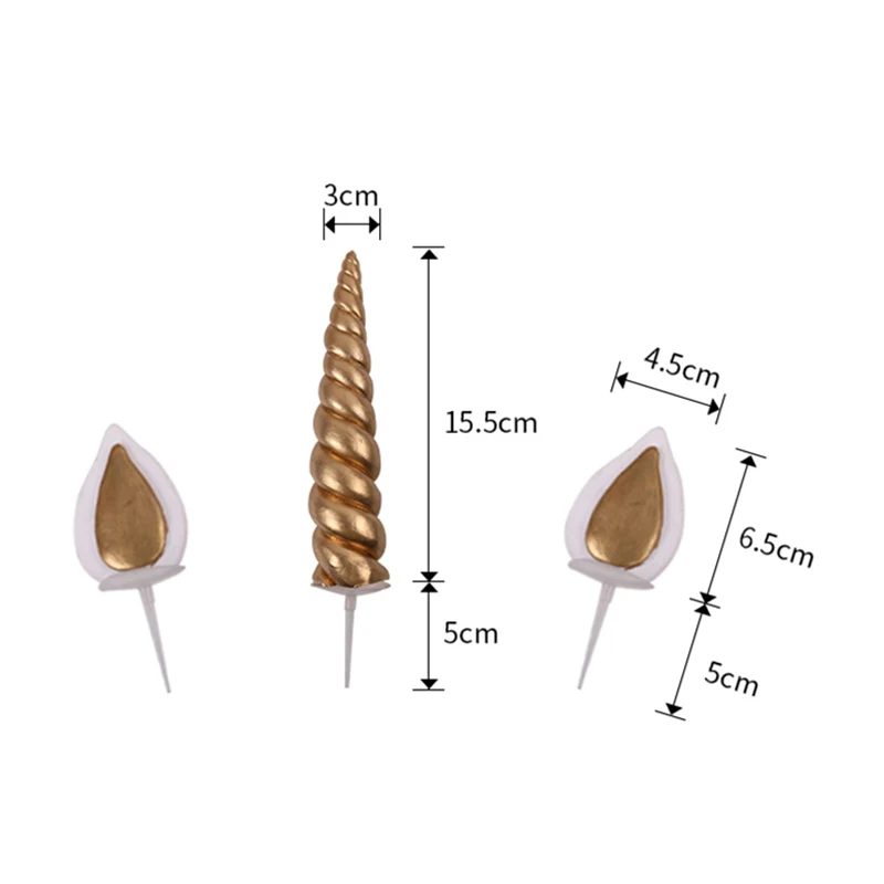 Единорог Рог торт Топпер Единорог декор для вечеринки в честь Дня рождения Дети Единорог вечерние Декор Единорог День Рождения Вечеринка ребенок душ - Цвет: 2