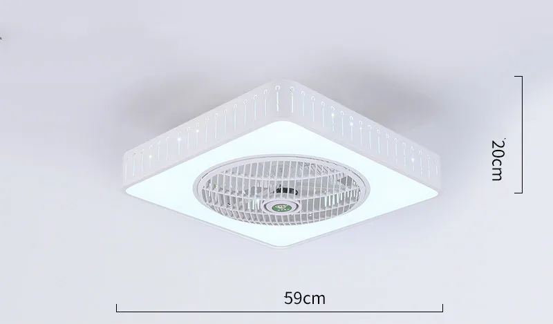 220 В LED-2x36w Электрический Потолочный вентилятор свет 3 шестерни 8 часов времени три цвета Затемнения пульт дистанционного управления медный сердечник катушки - Цвет: style 2