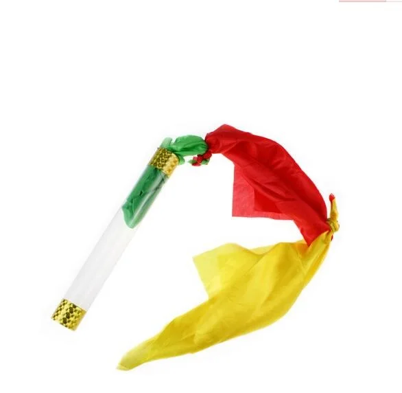 

The Crystal Silk Blow PVC Tube Magic Trick Three Scarve linking Magia Close Up Gimmick Props Funny YH1677