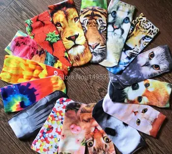

360pairs/lot summer spring autumn women men 3D sock slippers ankle socks personalized animal print short socks