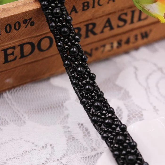 Bene Omnia Ruban à Coudre Avec Pompons Et Franges En