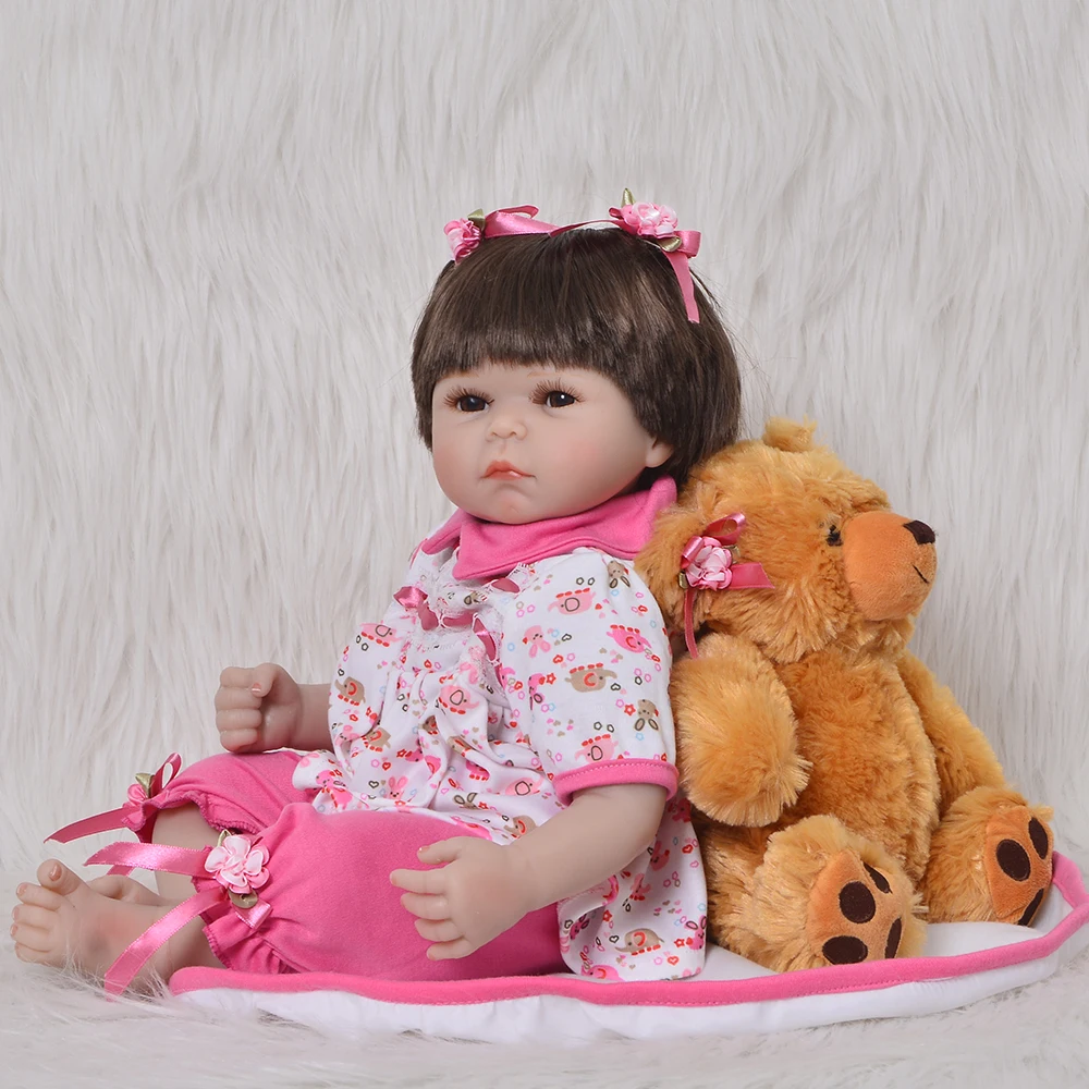 

Fashion 50 cm Reborn Baby Doll Lovely 20" Newborn Dolls Unique Girls Toys For Cute Children Playmates Birthday Gifts