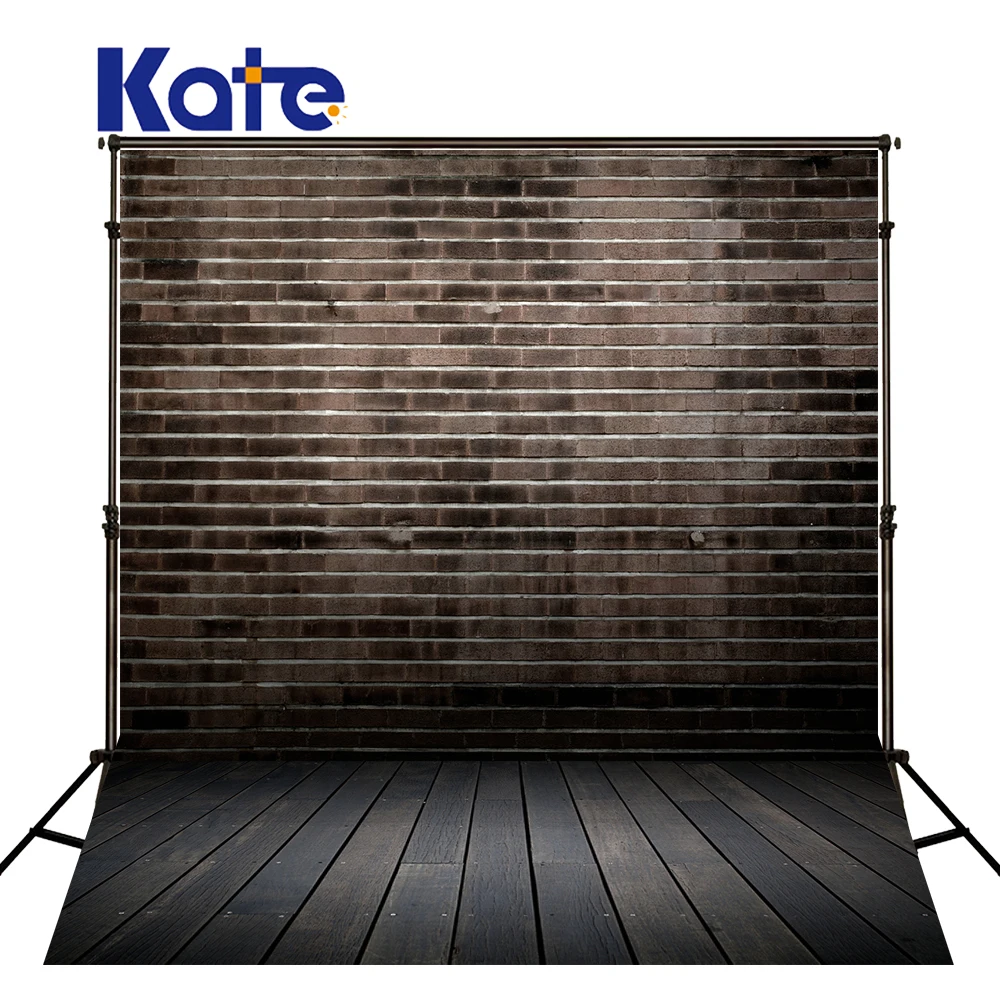 

1.5M*2M(5*6.5 Ft) Kate Wood Photography Background Grayness Brickwork Vintage Photo Backdrop For Adult Photography Backdrop