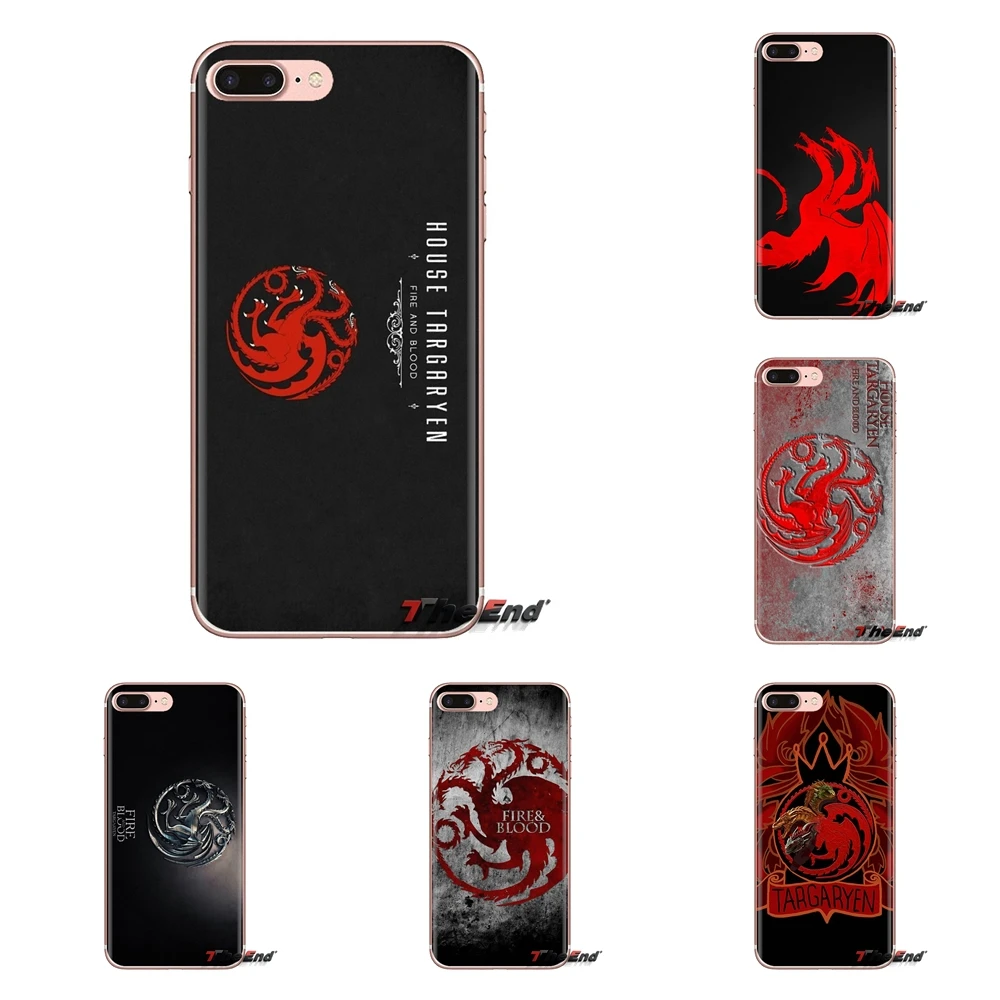 

For HTC One U11 U12 X9 M7 M8 A9 M9 M10 E9 Plus Desire 630 530 626 628 816 820 830 House Targaryen Game Of Throne TPU Case Covers