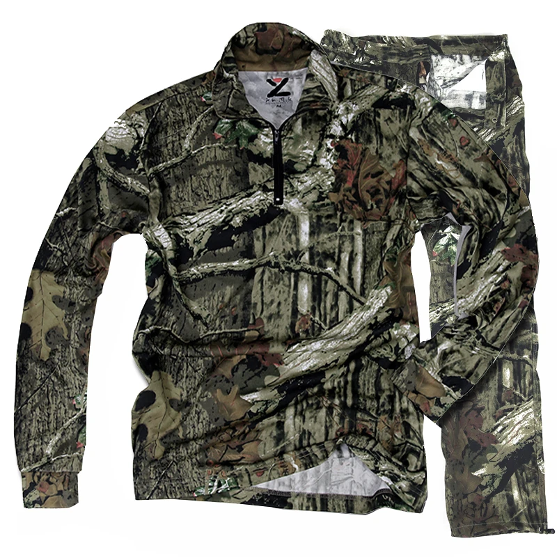 Tactical Bionic Python Camouflage Hunting Clothes Jacket Pants Suit Set