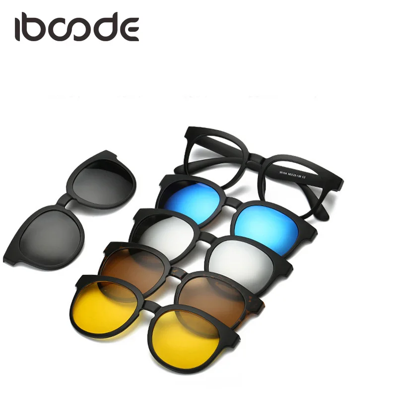 Солнцезащитные очки iboode TR90 Магнитные прозрачные линзы с 5 поляризационными