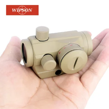 

WIPSON Tan color Rifle Scopes Red Dot Airsoft Holographic Optical Aiming Sight Scope 20mm Rail Chasse Caza Luneta Para Rifle