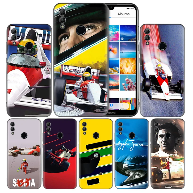 

Ayrton Senna Black Silicone Case Cover for Huawei Honor 8X 8C 8A 8S 10 10i Lite Play V20 Y9 Y7 Y6 Y5 Prime 2018 2019