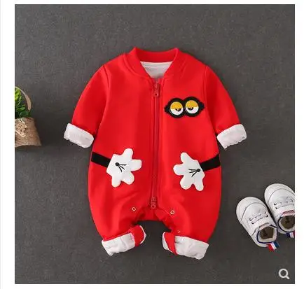Baby cartoon crawling suit 4 - Цвет: Красный