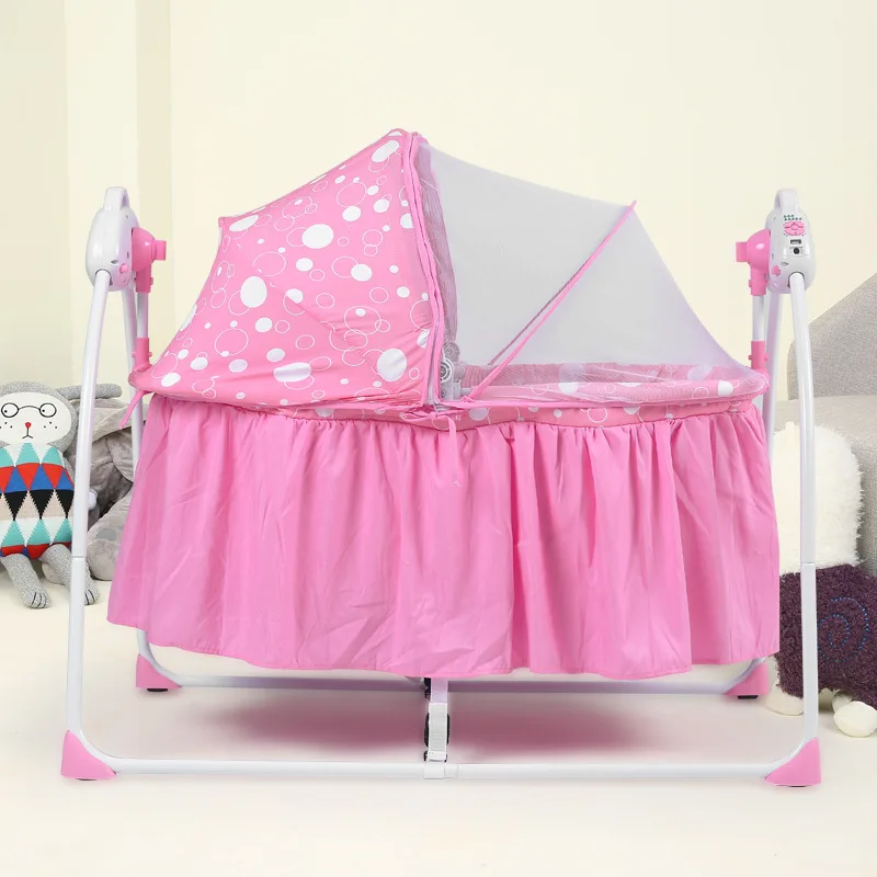 

New Arrivals Multifunctional Electric Baby Cradle Baby Crib Portable Folding Newborn Sleeping Cradle With Music And Mosquito Net