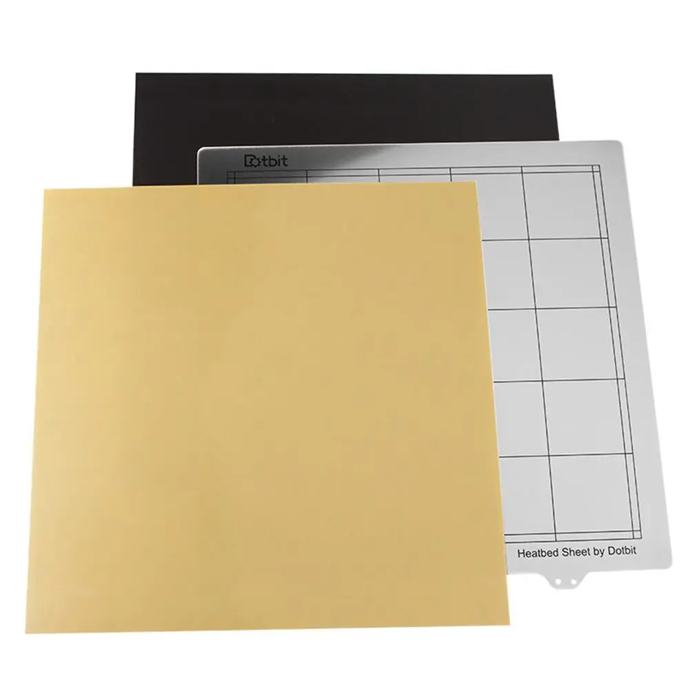 

300*300mm Hot Bed Platform Steel Plate + Magnetic Sticker B Surface + PEI for 3D Printer