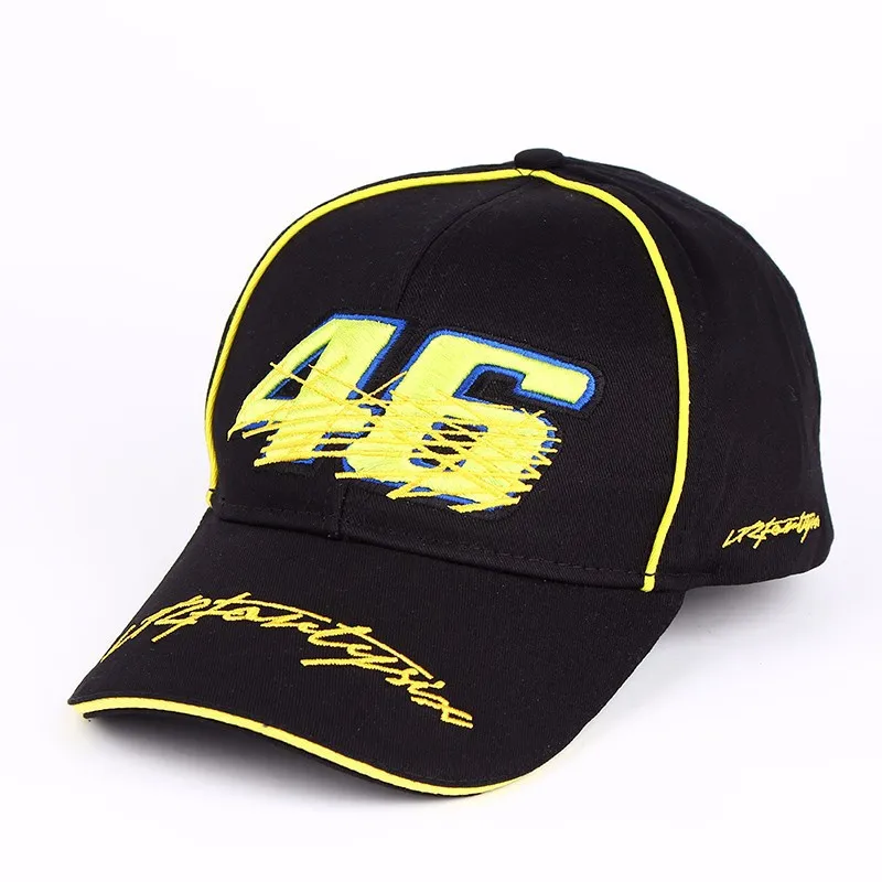 

2019 Moto Gp 46 Rossi Embroidery Hats For Men Racing Cap Motorcycle Racing Baseball Caps Car Sun Snapback Hats Bone Casquette