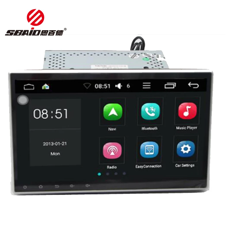 

Sbaid 10.1" Autoradio Double Din Android Quad Core Car Multimedia Player With DVD USB Bluetooth Car Radio Video GPS Navigtion