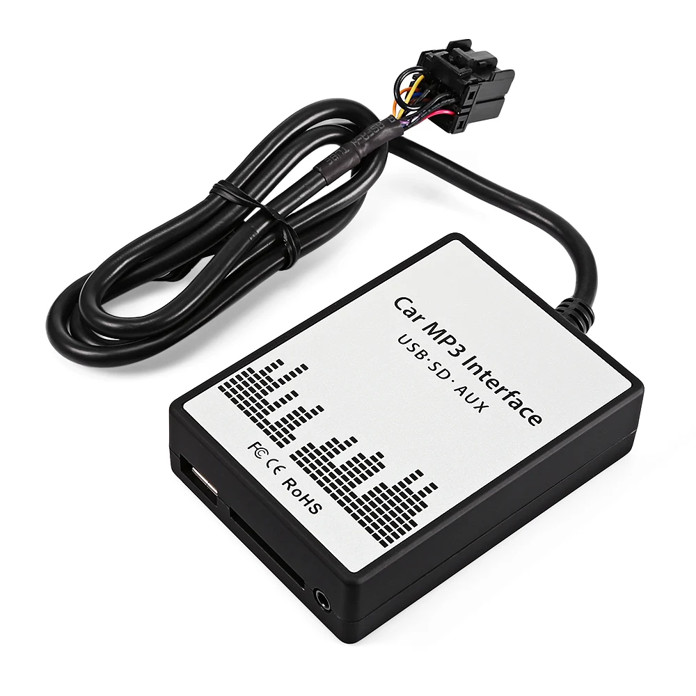 Автомобильный аудио интерфейс адаптер USB SD AUX in Music MP3 плеер CD Changer Авто Радио