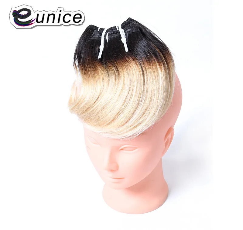 Trama Extensões de Cabelo Cabelo Curto 4 pçs lote a partir de Eunice