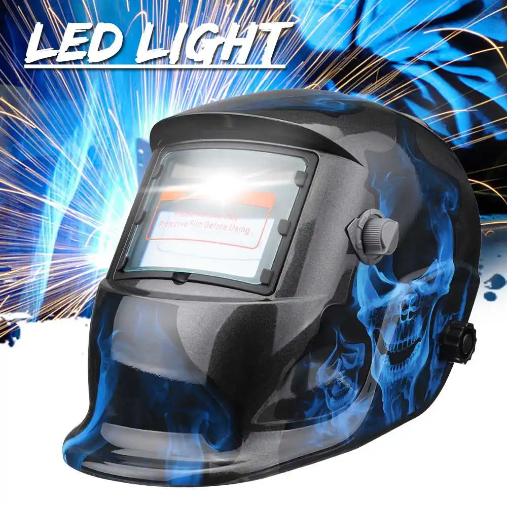 

Hot Sale Solar Power Automatic Dimming Welding Helmet Sensor Welding Len Grinding Mask LED Light Welding Mask/Helmet /Face