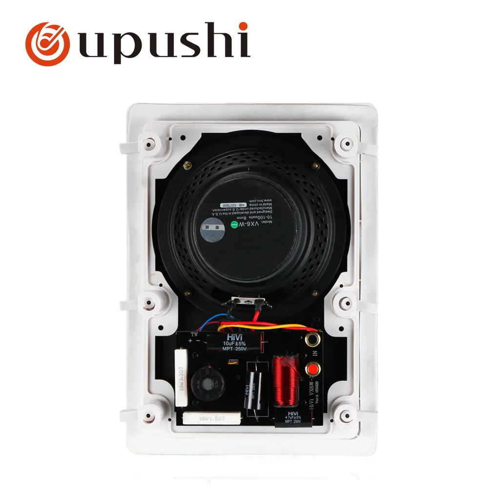 Oupushi ceiling speaker 100W home theatre system indoor in wall speakers white pa speakers for surround sound