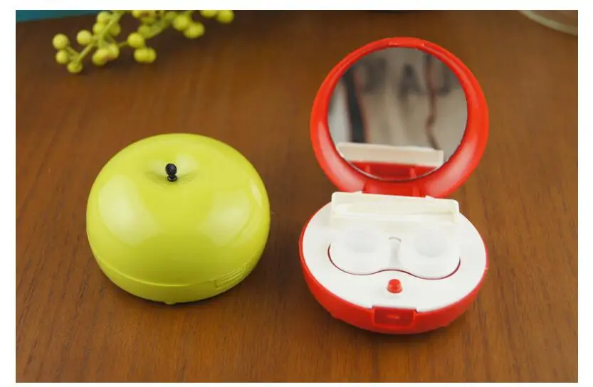 2018 хит сезона мини 3D милый красный зеленый Apple контактные линзы Cleaner