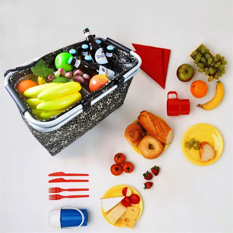 Outdoor Camping Picnic Bag Foldable Outdoor Picnic Bag Lunch Insulation Picnic Basket lunch bag Outdoor Camping Picnic Bag Foldable Outdoor Picnic Bag Lunch Insulation Picnic Basket lunch bag