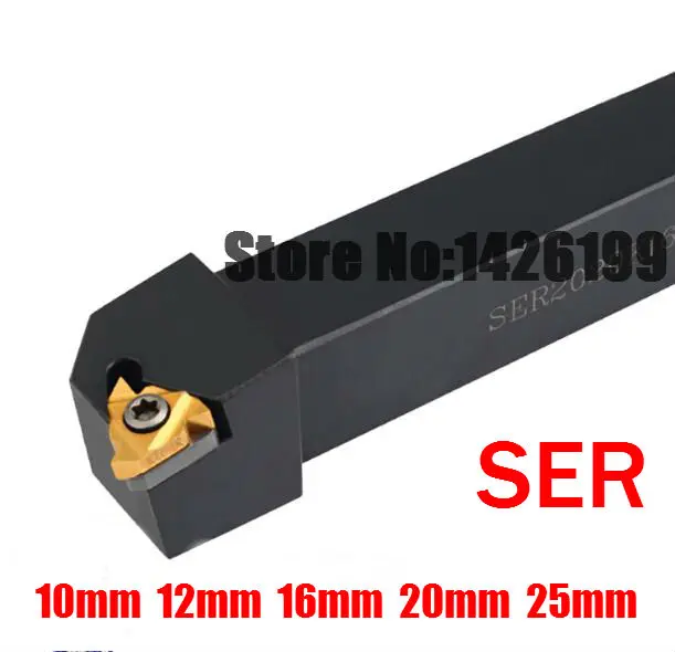 

SER1010H11 SER1212H11 SER1212H16 SER1616H16 SER2020K16 SER2525M16 SEL1616H16 SEL2020K16 CNC External thread Turning tool rod