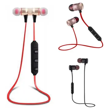 

M9 Bluetooth 4.1 Stereo Sounds Metal In-ear Headset Hands-free Sports Running Wired Earphone