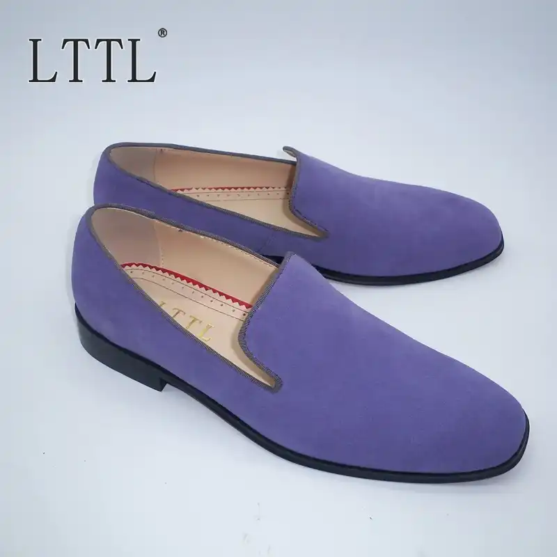 light purple loafers